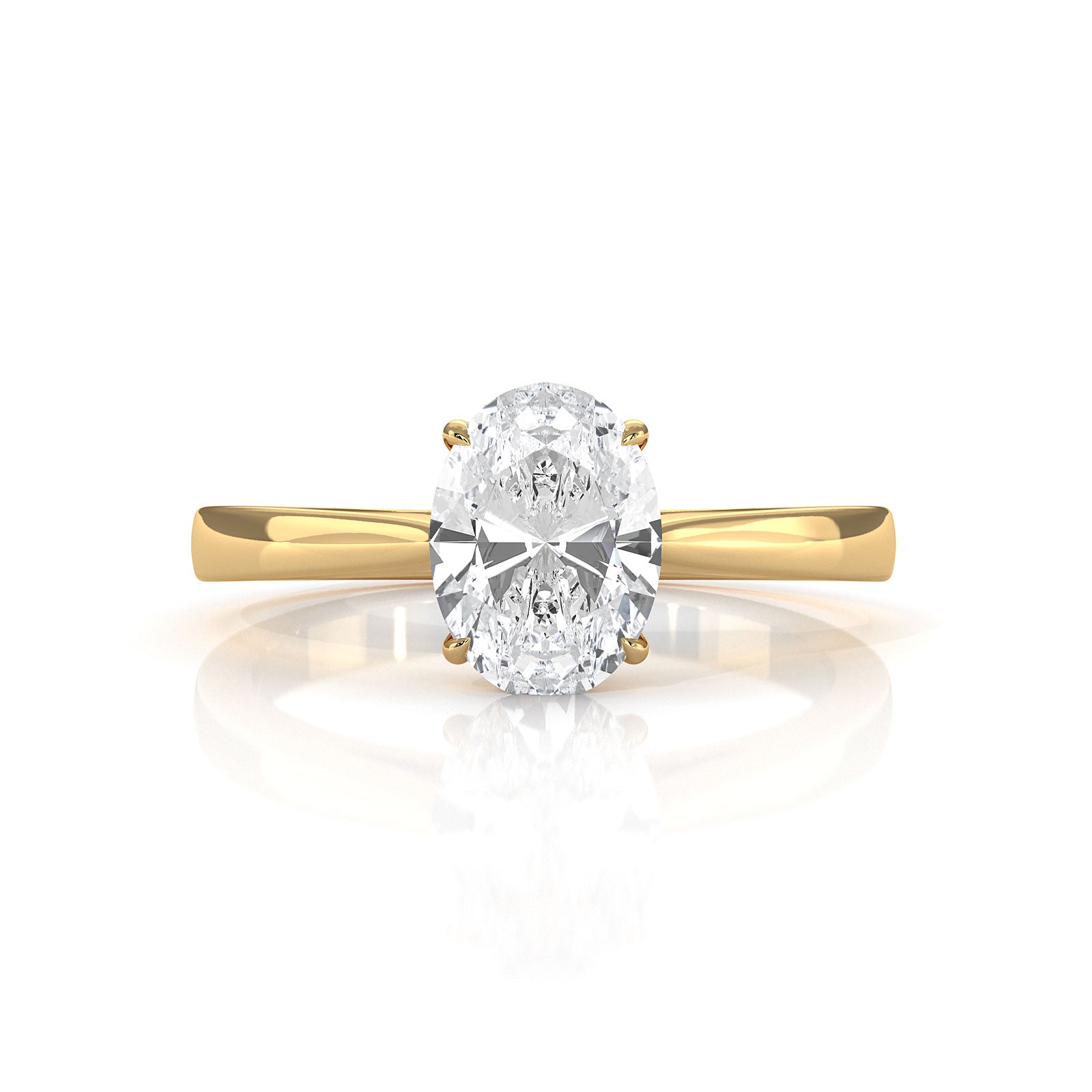 Lab Grown Diamond IGI Certified 4 Prong Solitaire Engagement Ring 4g Setting 1.00 Ctw.